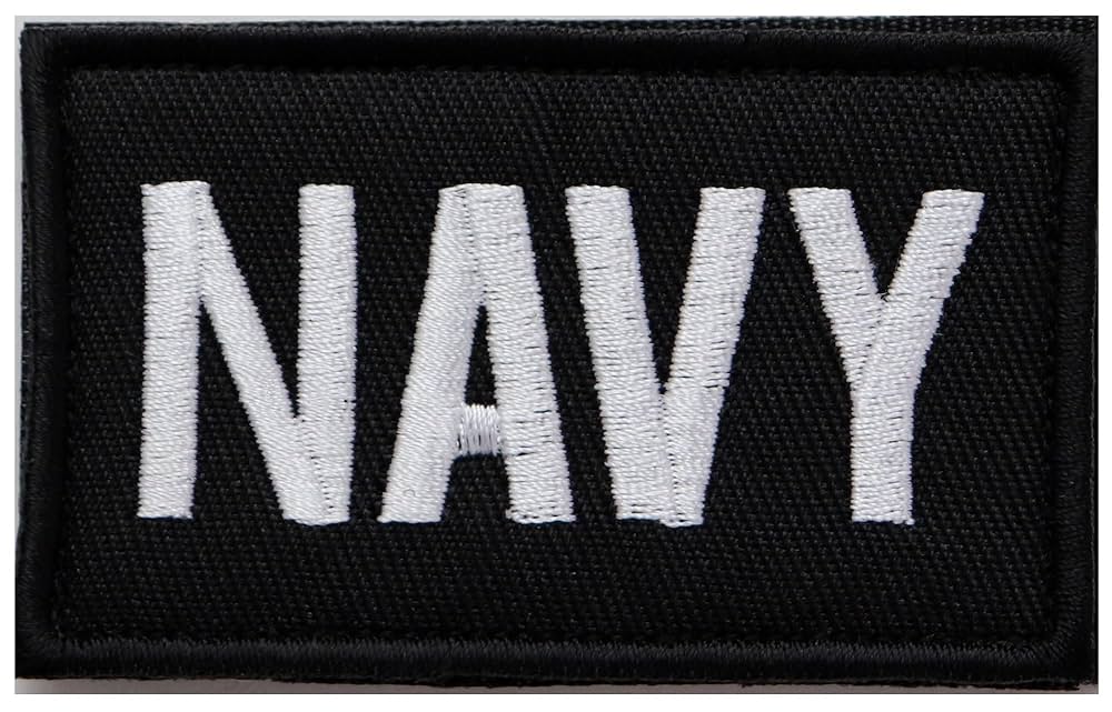 Amazon.co.jp: ワッペン NAVY（ネイビー・海軍） マジックテープ
